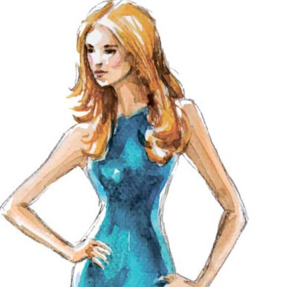 Timeless Sara Campbell Icy Blue Cocktail Dress - Picture 12 of 12